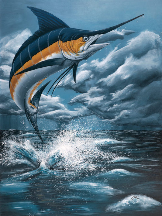 *Freedom in the Storm: Original Marlin Art